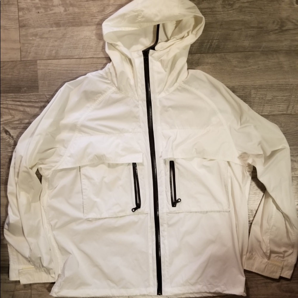 Michael Kors hoodie rain jacket XL white gently